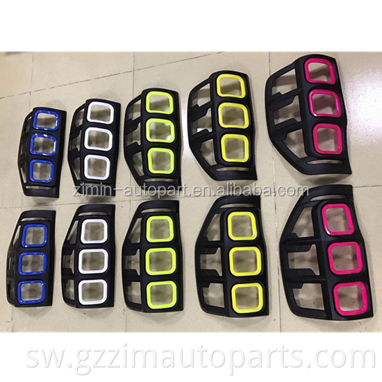 Car Light Accessories Front & Rear Colorful Plastic Cover Used For Ranger